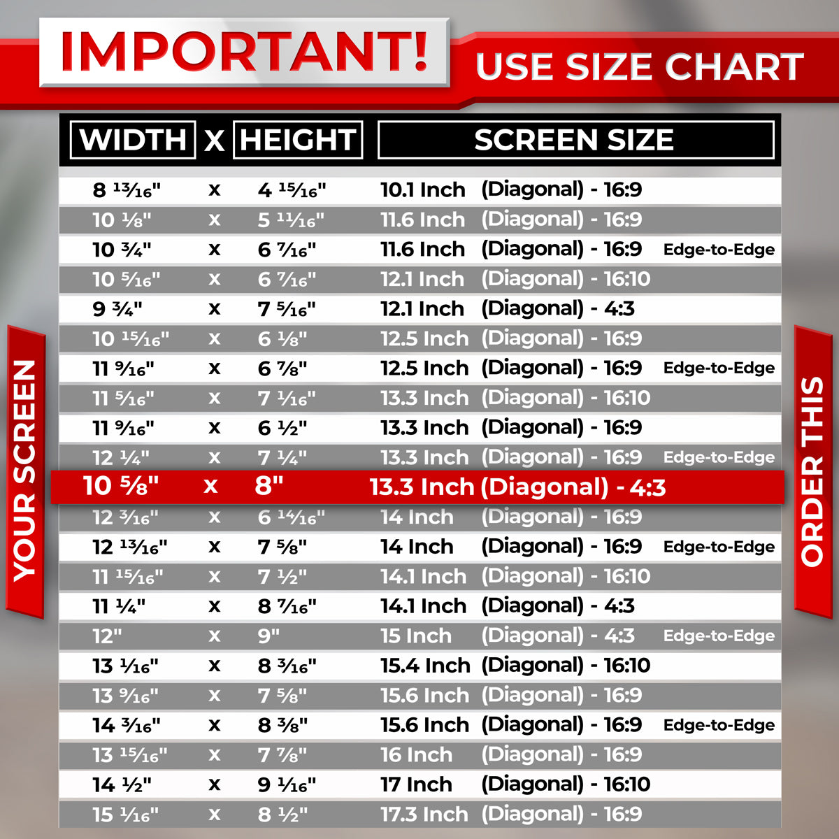 SightPro 13.3 Inch 4:3 Privacy Screen Filter for Laptops