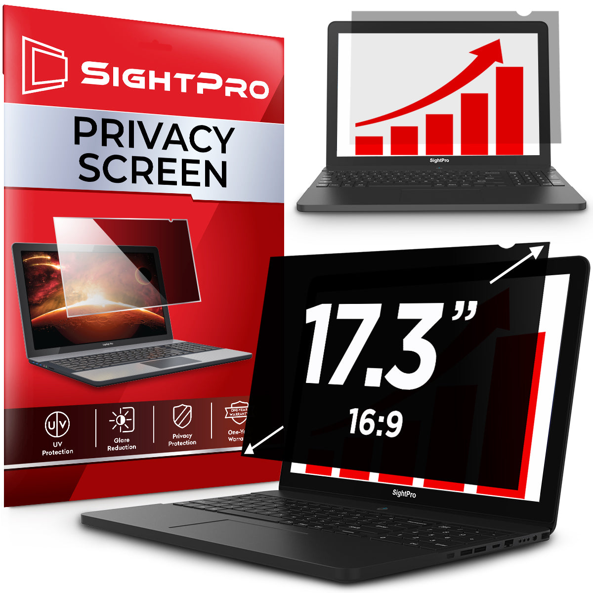 3M Bright Screen Privacy Filter For 14" Laptop 16:10 Aspect Ratio – BP140W1B