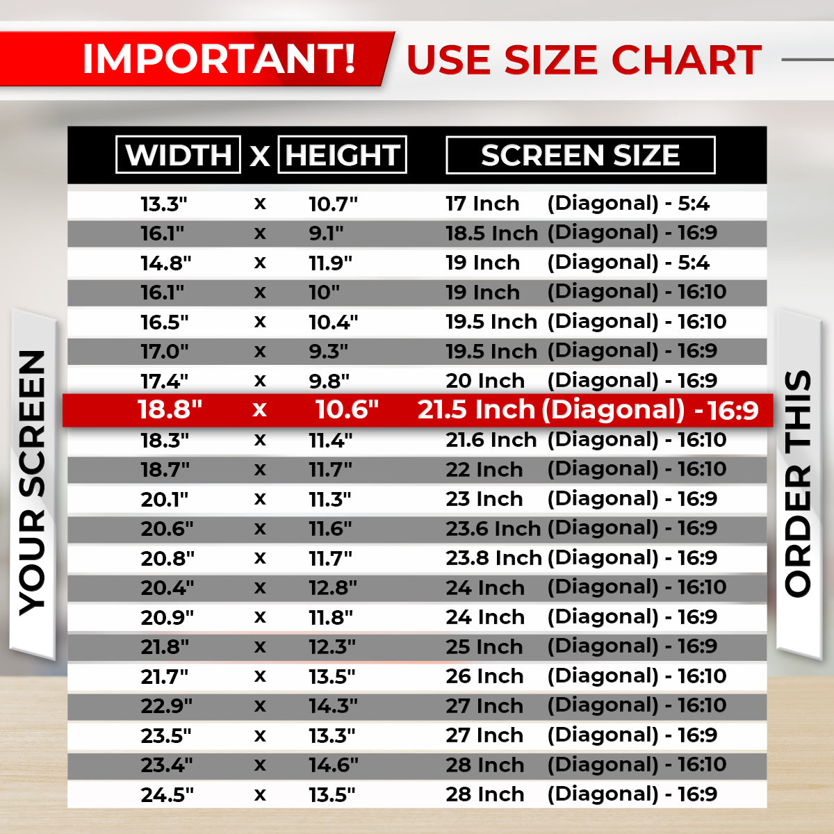 SightPro 21.5 Inch 16:9 Privacy Screen Filter for Computer Monitors