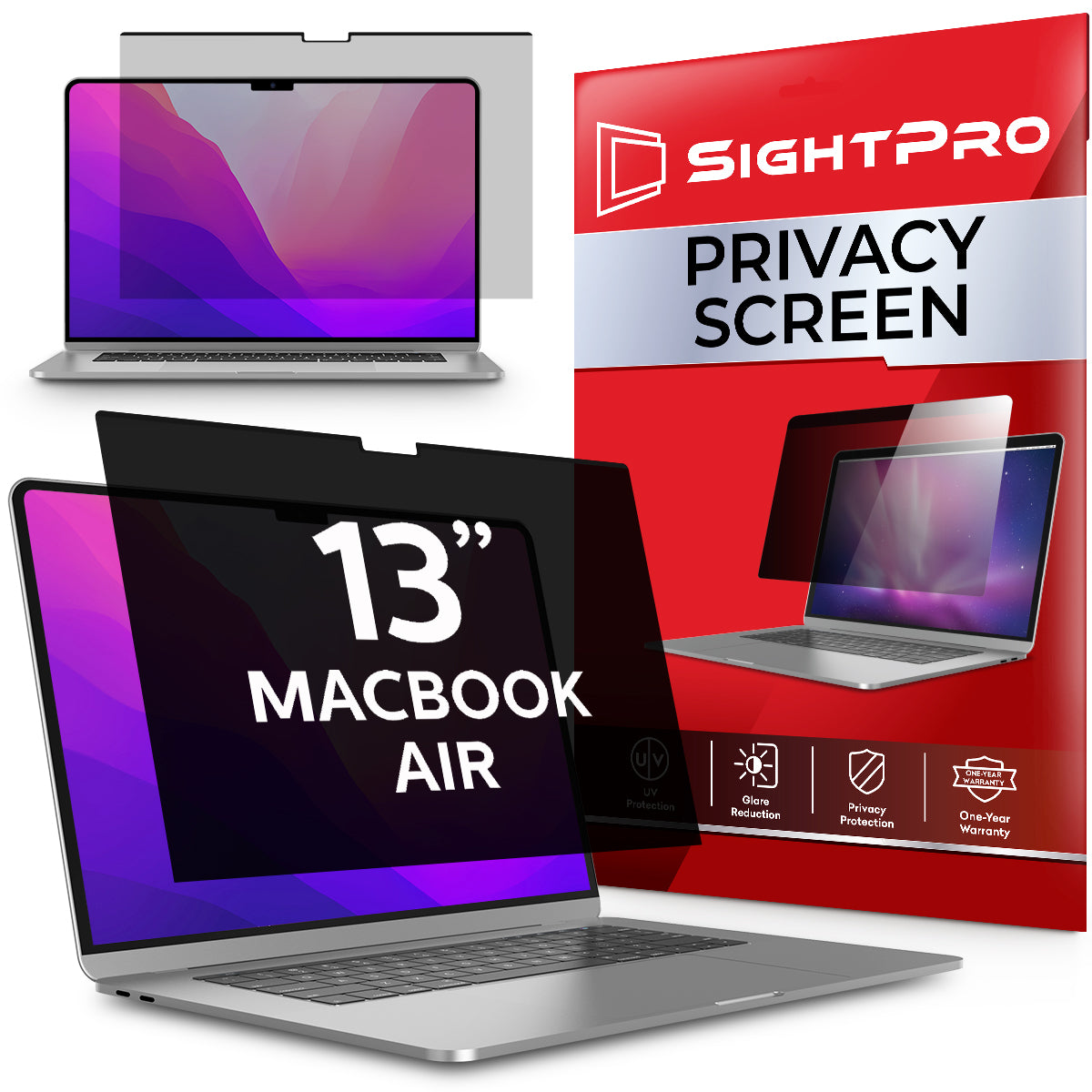 SightPro Magnetic Privacy Screen Filter for MacBook Air 13 Inch (2018 - 2021, M1)