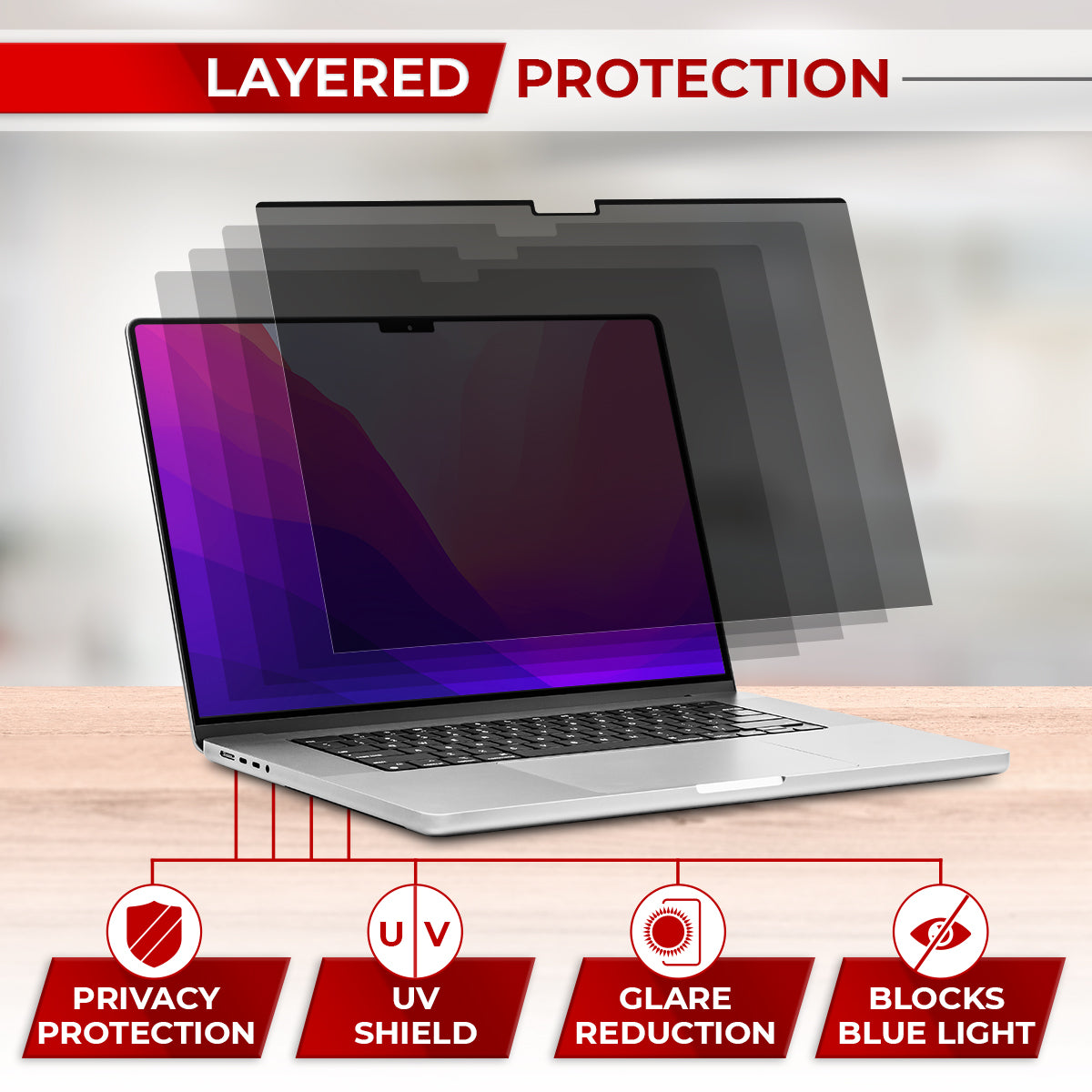 SightPro Magnetic Privacy Screen Filter for MacBook Pro 13 Inch (2012, 2013, 2014, 2015)