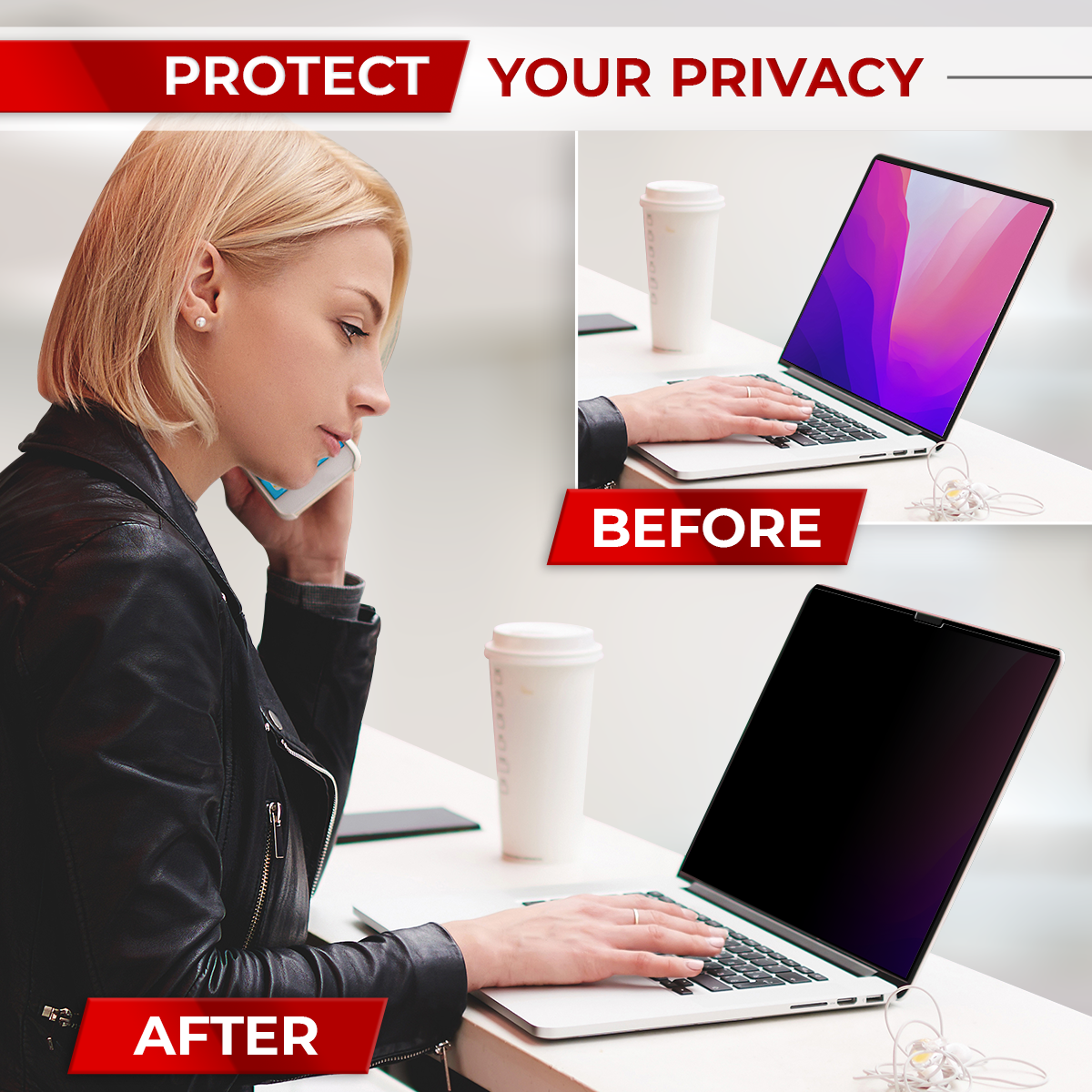 SightPro Magnetic Privacy Screen Filter for MacBook Pro 13 Inch (2012, 2013, 2014, 2015)