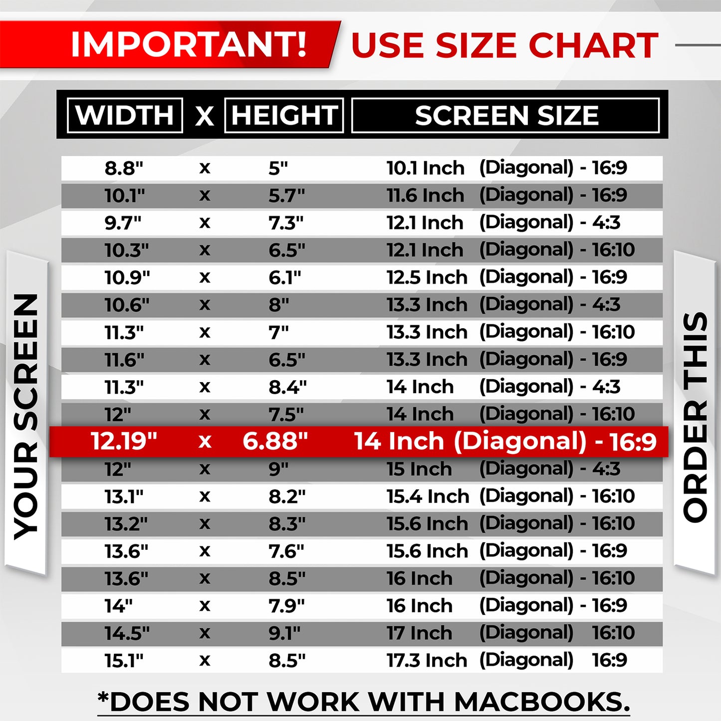 SightPro Magnetic 14 Inch 16:9 Privacy Screen Filter for Laptops