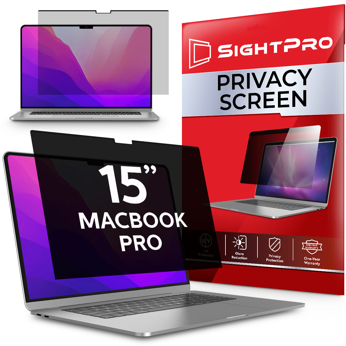 SightPro Magnetic Privacy Screen Filter for MacBook Pro 15 Inch (2016 - 2019)