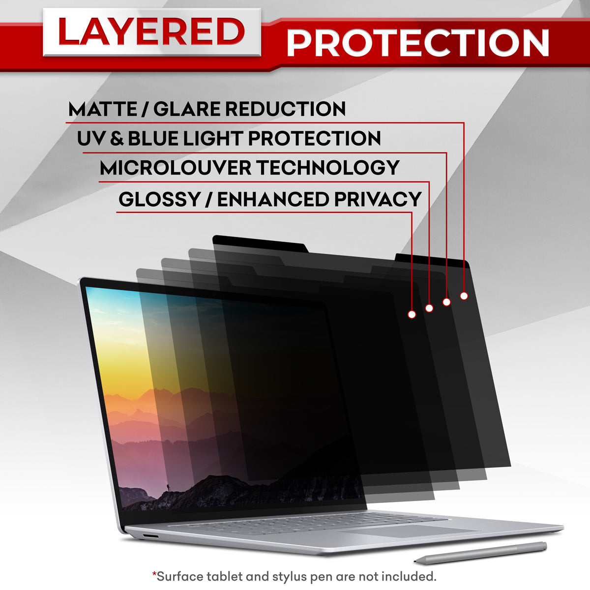 SightPro Magnetic Privacy Screen for Surface Laptop 13.5" (1, 2, 3)